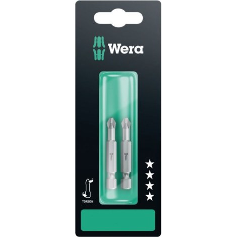 Urakärki Wera 851/4 TZ; PH2; 50 mm; 2 kpl.; läpipainopakkaus