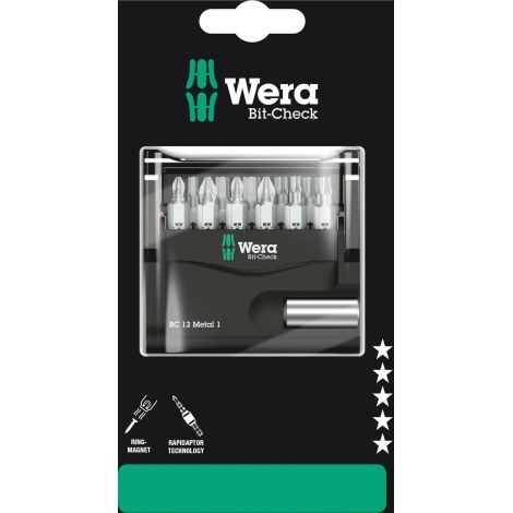 Tarvikesarja Wera WE05136393001; PH; PZ; TX; 12 kpl.