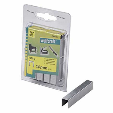 Niitit Wolfcraft; 14 mm; 1000 kpl.; tyyppi 53; teräs