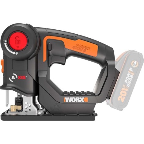 Akkupistosaha Worx WX550.9; 20 V (ilman akkua ja laturia)