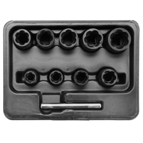 Ruuvinulosvetimet Yato YT-0603; 3/8''; 10-19 mm; 10 kpl.