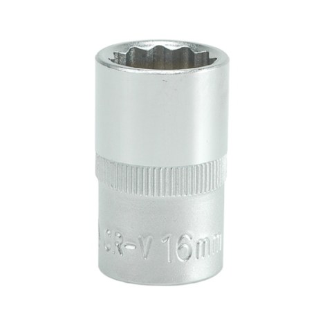 Kuusiohylsy Yato YT-1278; 1/2''; 16 mm