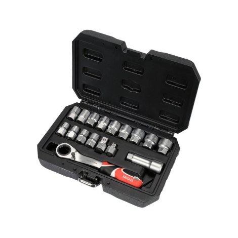 Hylsysarja  Yato YT-38653; 17 kpl.