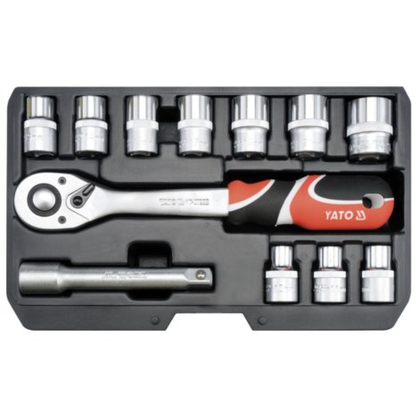 Hylsysarja  Yato YT-38671; 12 kpl.