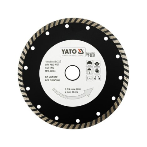 Timanttikatkaisulaikka Yato YT-6024; 180x22,2 mm