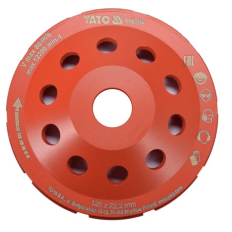 Timanttihiomalaikka Yato YT-60322; 125 mm