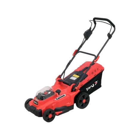 Akkukäyttöinen ruohonleikkuri Yato YT-85222; 2x18 V; 2x4,0 Ah akku