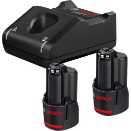 Tarvikesarja Bosch GBA; 12 V; 2x3,0 Ah + laturi GAL 12V-40