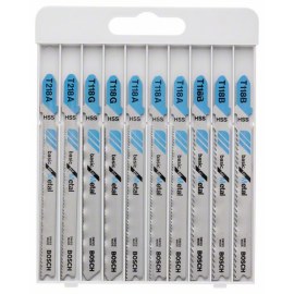 Pistosahanteräsetti Bosch ''Basic for Metal'' T218A; T118G; T118A; T118B; 10 kpl.