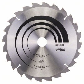 Katkaisuterä puulle Bosch SPEEDLINE WOOD; 254x2x30,0 mm; Z24; 15°