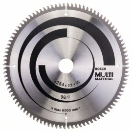 Katkaisuterä puulle Bosch MULTI MATERIAL; 254x3,2x30,0 mm; Z96; -5°