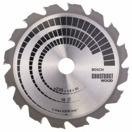 Katkaisuterä puulle Bosch CONSTRUCT WOOD; 235x2,8x30,0 mm; Z16; 15°