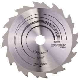 Katkaisuterä puulle Bosch SPEEDLINE WOOD; 160x2,4x20,0 mm; Z12; 15°
