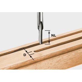 Yksireunainen urajyrsin pohjaterän kanssa Festool 15/48 mm