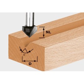 V-muotoinen leikkuuterä Festool 9,5/50 mm