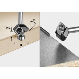 Viiste-/reunajyrsin vaihdettavilla terillä Festool HW 27/55 mm laakereilla