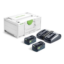 Tarvikesarja Festool SYS 18V 2x5,0/TCL 6 DUO; 18 V; 2x5,0 Ah akku