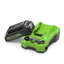 Akku Greenworks GSK24B2; 24 V; 2,0 Ah; Li-ion + latauslaite