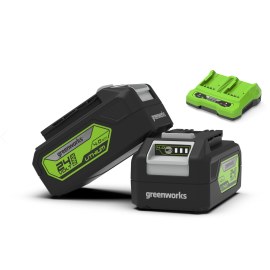 Tarvikesarja Greenworks GSK24B4X; 24 V; 2x4,0 Ah + latauslaite
