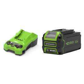 Akku Greenworks GSK40B2; 40 V; 4,0 Ah; Li-ion + latauslaite