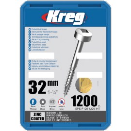 Puuruuvi Kreg SPS-F125; Pan Head; 1,25''; 32 mm; 1200 kpl.