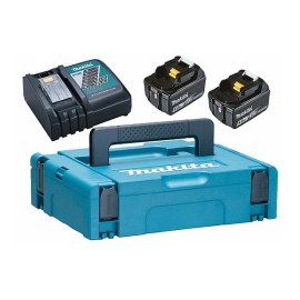 Akku Makita 197624-2; 18 V; 2x5,0 Ah; Li-ion + laturi DC18RC + Kantolaukku