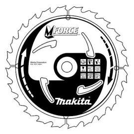 Katkaisuterä puulle Makita MFORCE; 165x2x20,0 mm; Z16; 15°