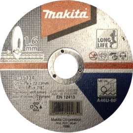 Hiova katkaisulaikka Makita B-35134; 125x1,6 mm metalille