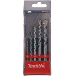 Poranteräsarja Makita; 4/5/6/8 mm; 5 kpl.
