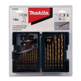 Metalliporanteräsarja Makita D-67527; 1,5-10 mm; 19 kpl.