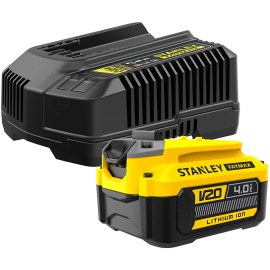 Akku Stanley V20; 18 V; 4,0 Ah + latauslaite