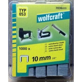 Niitit Wolfcraft; 10 mm; 1000 kpl.; tyyppi 53; teräs
