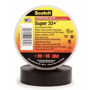 Eristysteippi 3M Super 33+; 19 mm; 20 m; musta
