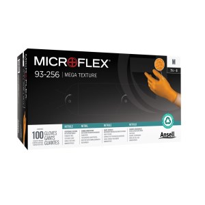 Työkäsineet Ansell Microflex 93-256; XL; 100 kpl.