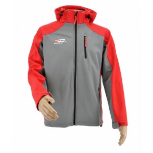 Työtakki hupulla AWTools AW02704; T4; 2XL punainen/harmaa