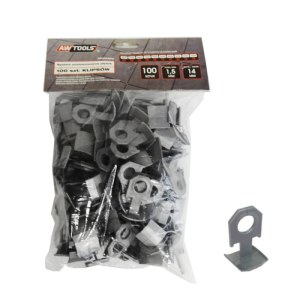 Laatan kulmamääritin AWTools AW30364; 1,5 mm; 7-14 mm; 100 kpl.