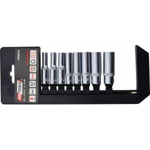 Ruuvimeisselin kärkipalasarja AWTools AW38126BL; 1/4''; 8 kpl.