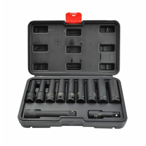 Iskuhylsysarja AWTools AW38688BL; 1/2''; 8-21 mm; 11 kpl.