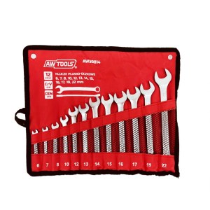 Yhdistelmä-avain-setti AWTools AW39814; 6-12 mm; 12 kpl.