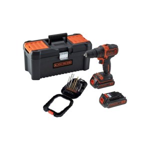 Pora/ruuvinväännin Black & Decker BDCDD186BT-QW; 18 V; 2x1,5 Ah akku