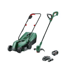 Työkalusarja Bosch 06008B9D02 (EasyMower 18V-32-200 + EasyGrasscut 18V-26); 18 V; 1x4,0 Ah akku