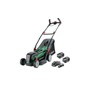 Akkukäyttöinen ruohonleikkuri Bosch UniversalRotak 2x18V-37-550; 18 V; 2x4,0 Ah akku