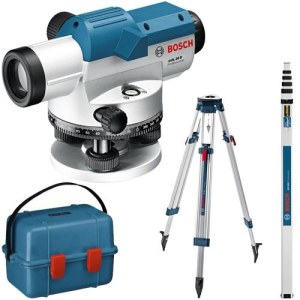 Optinen vaaituslaite Bosch GOL 26D + jalusta BT 160 + viivoitin GR 500