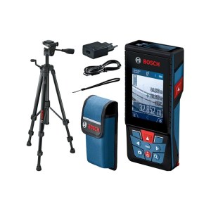 Laseretäisyysmittari Bosch GLM 120 C Bluetooth®-yhteydellä + teleskooppitanko