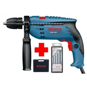 Iskuporakone Bosch GSB 1600 + Porateräsetti