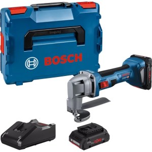 Akkupeltisakset Bosch GSC 18V-16 E; 18 V; 2x4,0 Ah akku