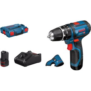 Iskupora / ruuvinväännin Bosch GSB 12V-15; 12 V; 2x2,0 Ah akku