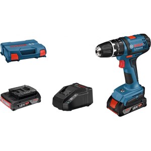 Iskupora / ruuvinväännin Bosch GSB 18-2-LI; 18 V; 2x2,0 Ah akku