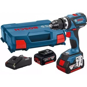 Iskupora / ruuvinväännin Bosch GSB 18V-EC; 18 V; 2x5,0 Ah akku
