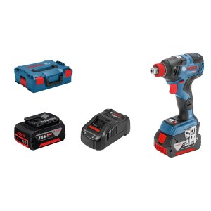 Iskumutterinväännin Bosch GDX 18V-200 C; 18 V; 2x5,0 Ah akku